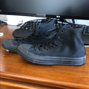 Converse chuck Taylor high top all black M5 W7